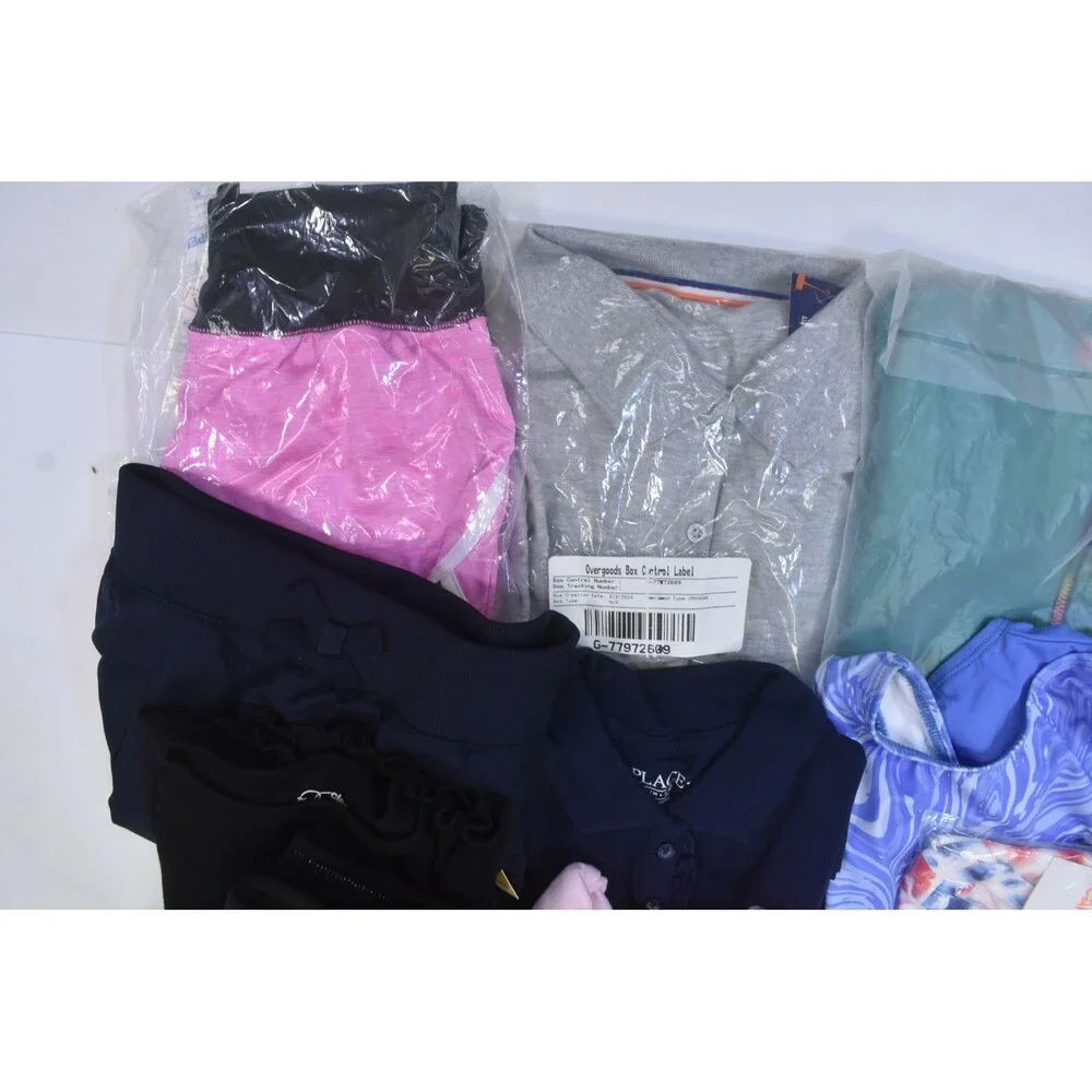 Wholesale Bulk Lot Of 17 Girls Size Medium 8/9 Mixed Season Tops Bottoms